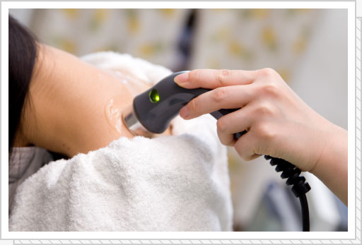 ヒカリ接骨院可児での超音波による施術の例